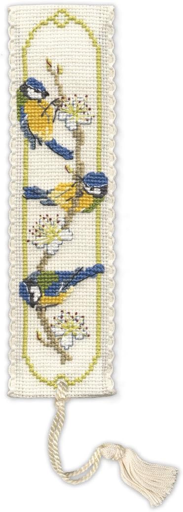 Bluetits Bookmark Cross Stitch Kit