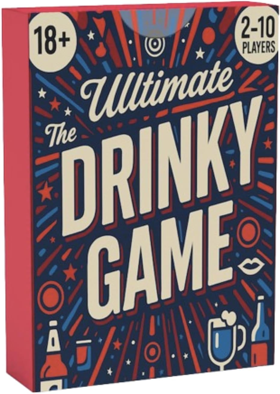 JB UK The Ultimate Drinky – Hilarious Drinky Card Games | Perfect Hen Do Game, Stag Do, Birthdays & Game Nights | Optional Drinky Rules