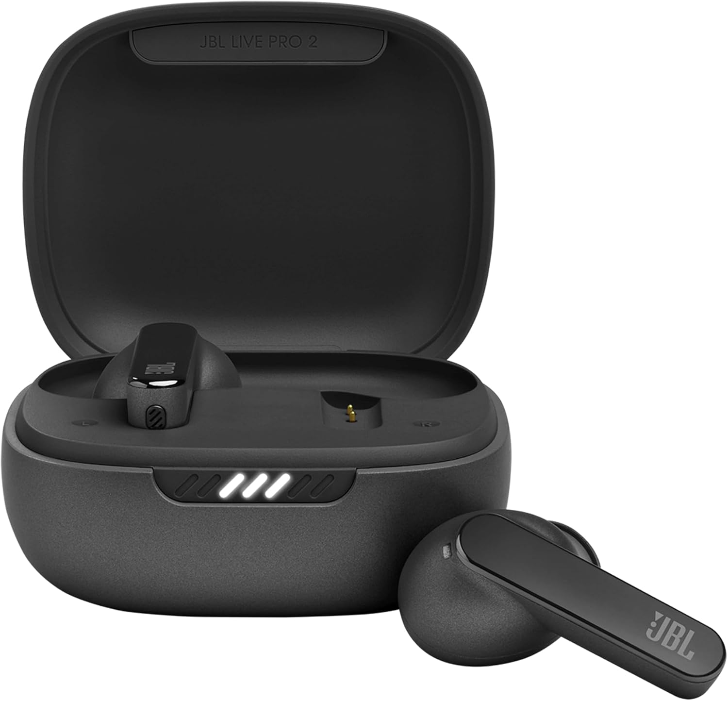 JBL Live Pro 2 TWS In-Ear Bluetooth Headphones, Water-Resistant Noise-Cancelling Earphones with 40 Hours of Battery Life, Black