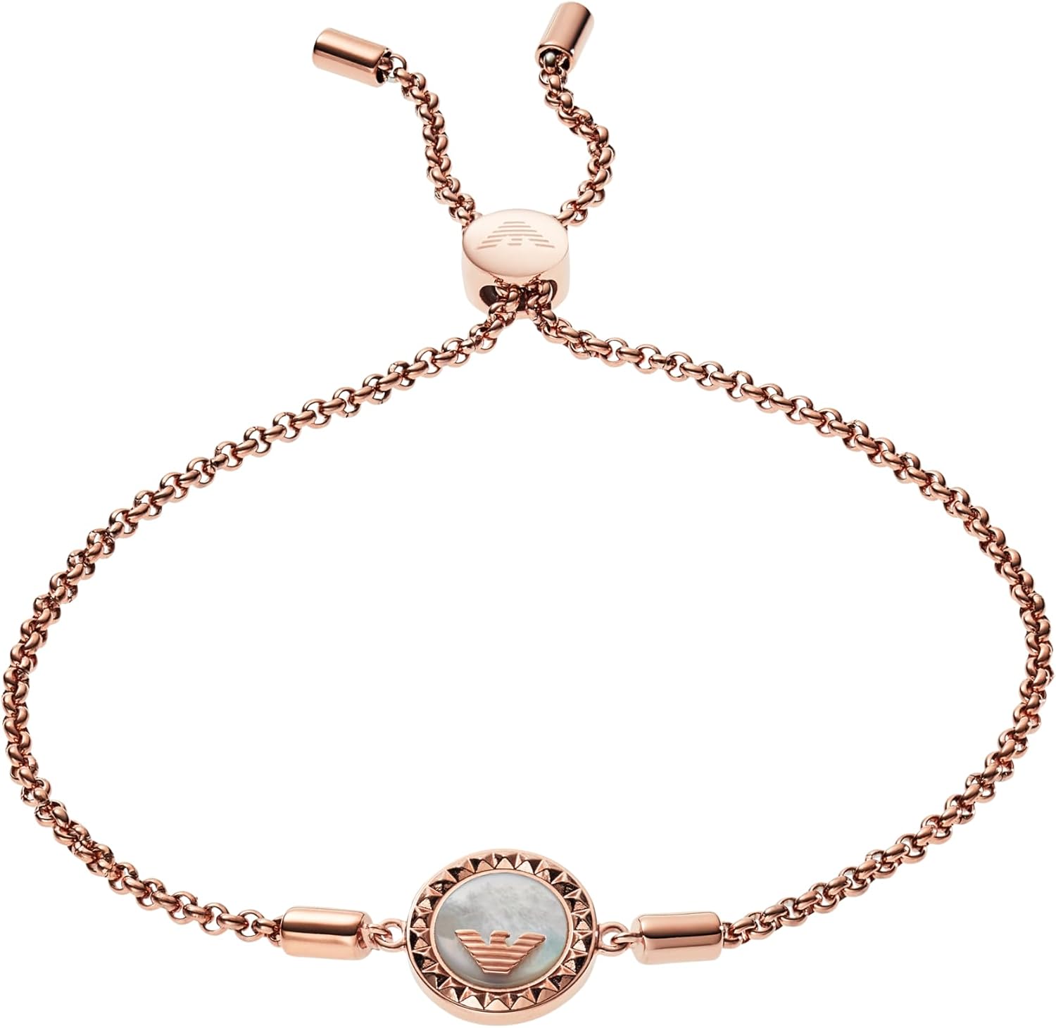 Emporio Armani Women's Stainless Steel with slider or clip-on closure bracelet