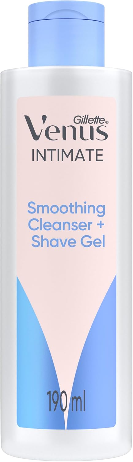 Gillette Venus 2-in-1 Cleanser, Shave Gel for Pubic Hair and Skin Women, 190ml
