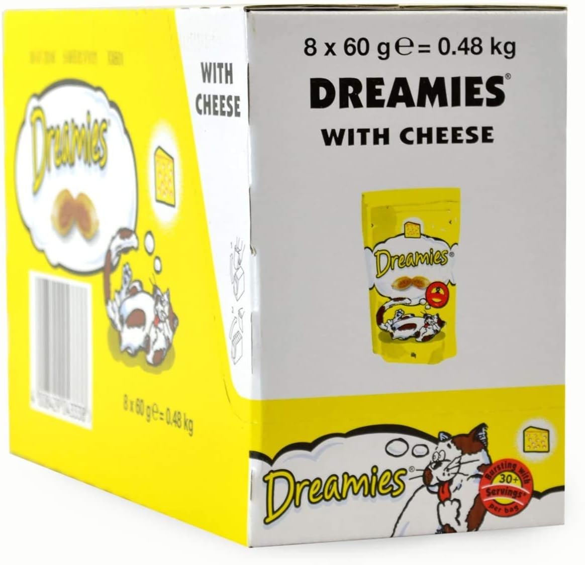 DREAMIES Cheese Cat Treats 60 g (Pack of 8)