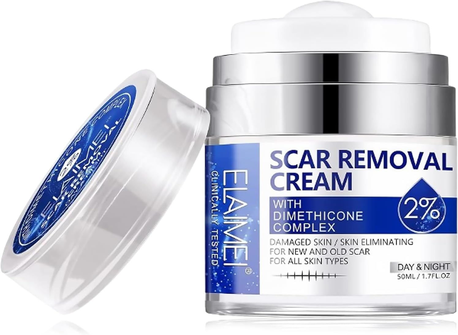 LINXINS Scar Removal Cream, Skin Repair Cream for Old and New Scars, 50ml Advanced Scar Removal Cream for Stretch Marks,Acne Scars, C-Section, Burns and Other Skin Scar