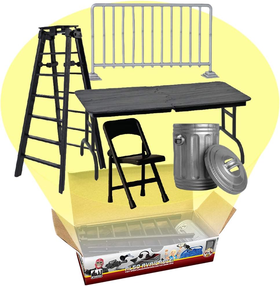 WWE Action Figure Accessory: (Set of 5 Wrestling Props)