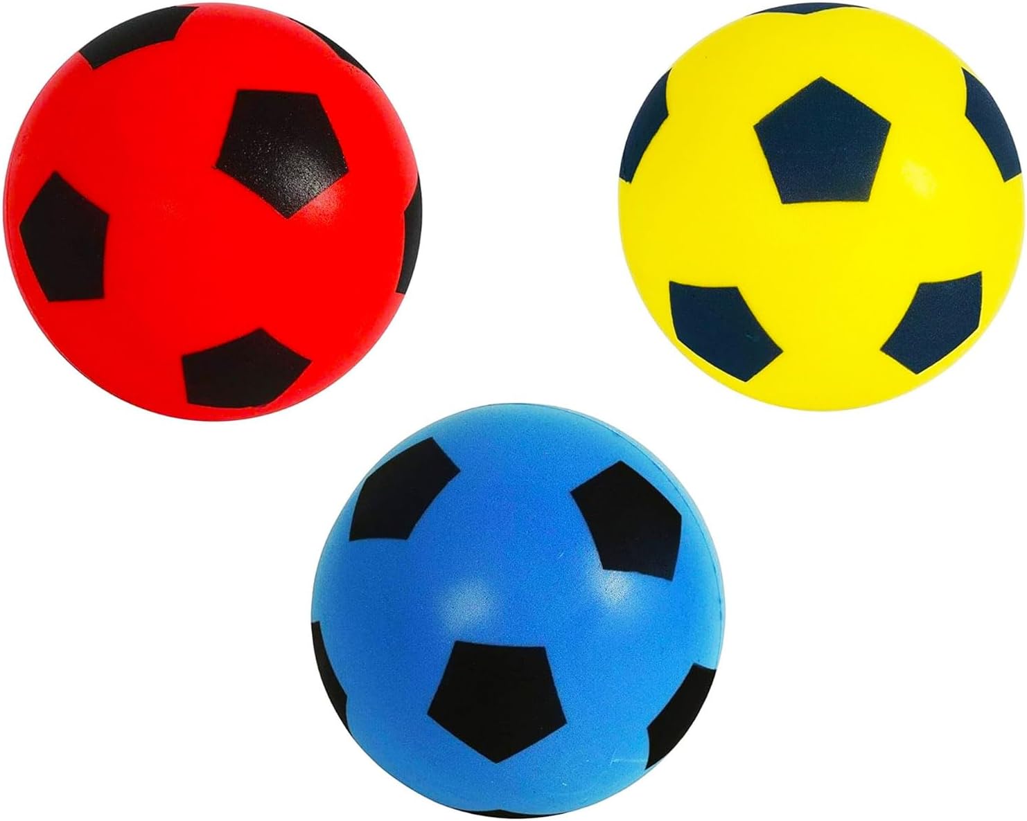 Fun Sport Foam Footballs | Indoor/Outdoor Soft Sponge Foam Soccer Ball | Play Many Games For Hours Of Fun | Suitable For All Ages