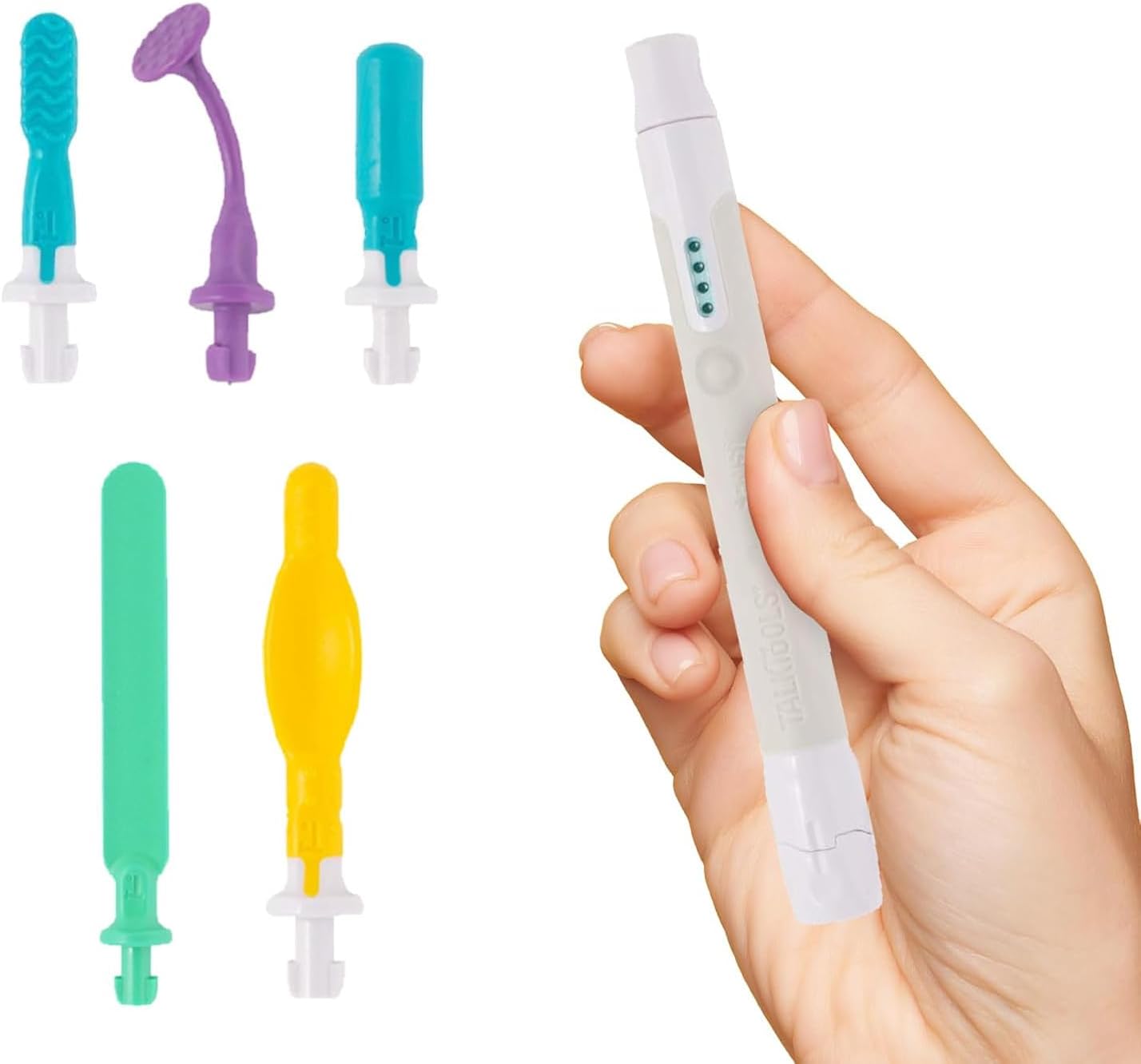 TalkTools Sensi Grey: 5 TIP KIT - Depressor Green Tip Kit