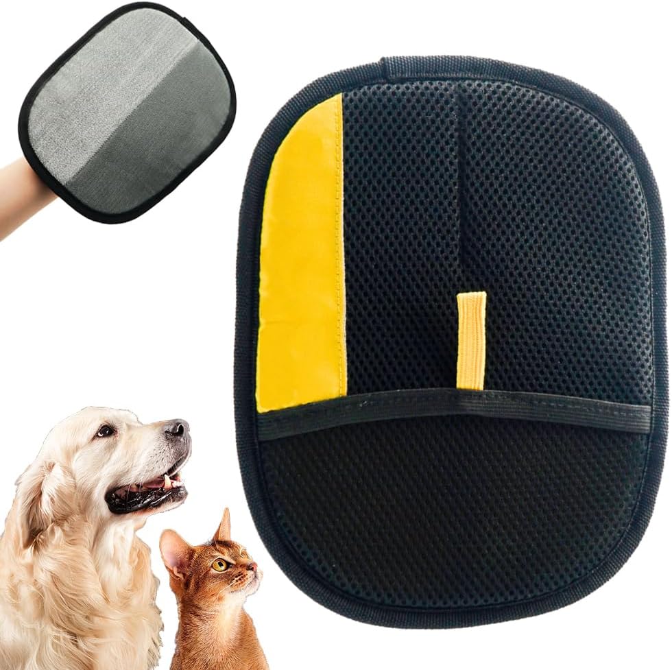 Pet Hair Removal Glove for Cats & Dogs, 2025 New Upgrade Efficient Grooming Gloves for Pet Hair, Cat Grooming Gloves for Hair Removal, Reusable Pet Hair Remover Glove