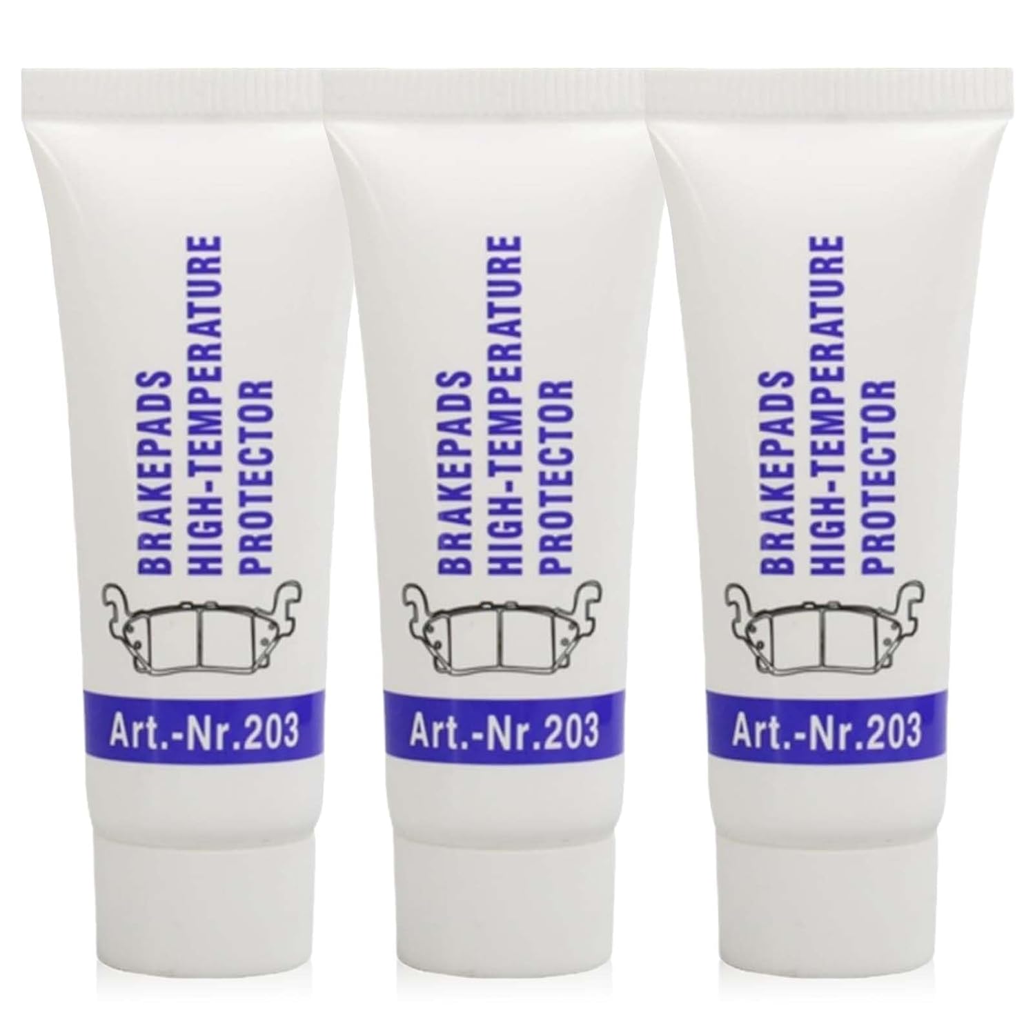3PCS High-Temp Silicone Brake Grease – Multi-Purpose Lubricant for Cars, O-Rings & Plumbing. Stops Squeaks, Prevents Galling – Clear, Durable Formula for Long-Lasting Protection
