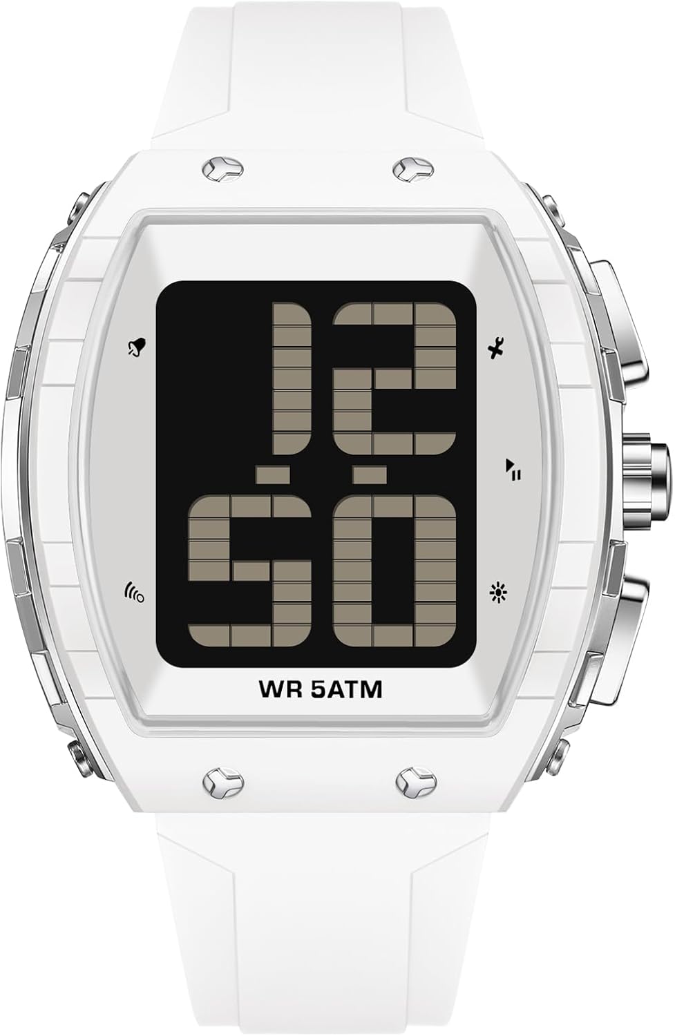 findtime Digital Watch for Seniors English Time-Telling Extra Large Numbers Display Alarm Waterproof Wrist Watches for Elderly Visually & Hearing Impaired Easy to Read Watches for Men Women