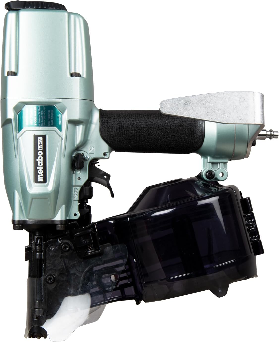 Metabo HPT Siding/Light Framing Coil Nailer, Pro-Preferred Pneumatic Power Nailers for Versatile Siding and Framing Tasks, Tool For 16° Wire 1-3/4"-3" and 15° Plastic to 1-3/4" - 2/14" Nails, NV75A5
