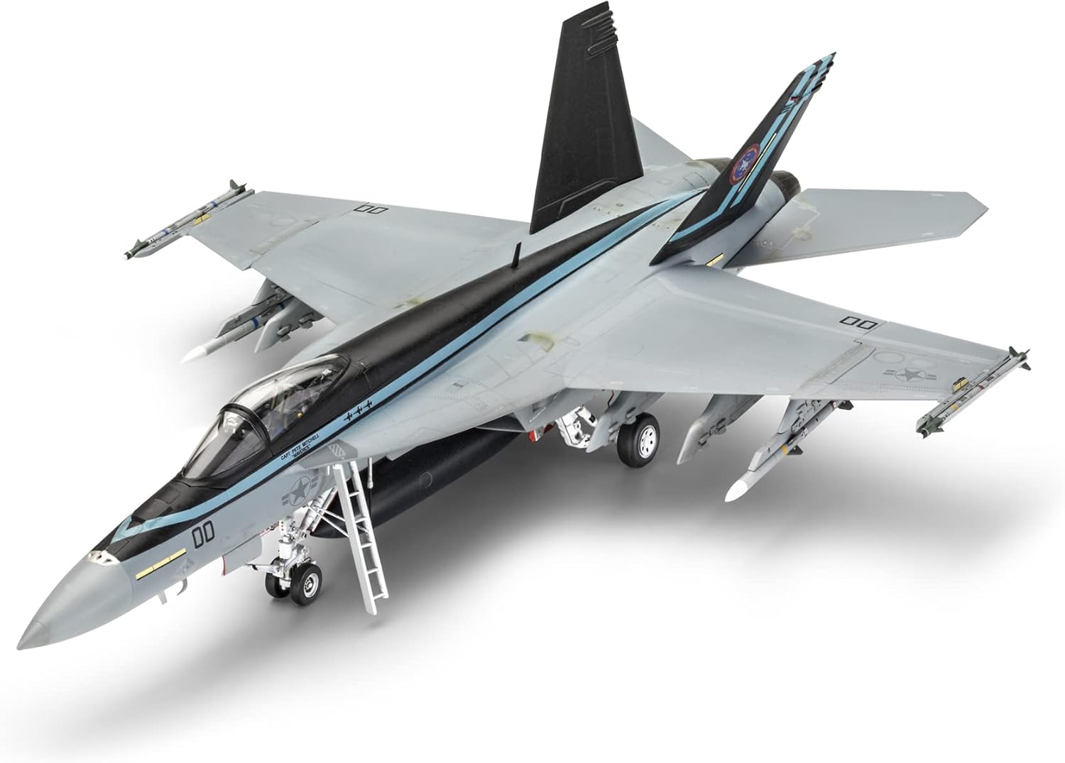Revell 85-5871 Top Gun Maverick's F/A-18E Super Hornet Fighter Jet Kit 1:48 Scale 161-Piece Skill Level 5 Plastic Model Airplane Building Kit, Gray, Medium