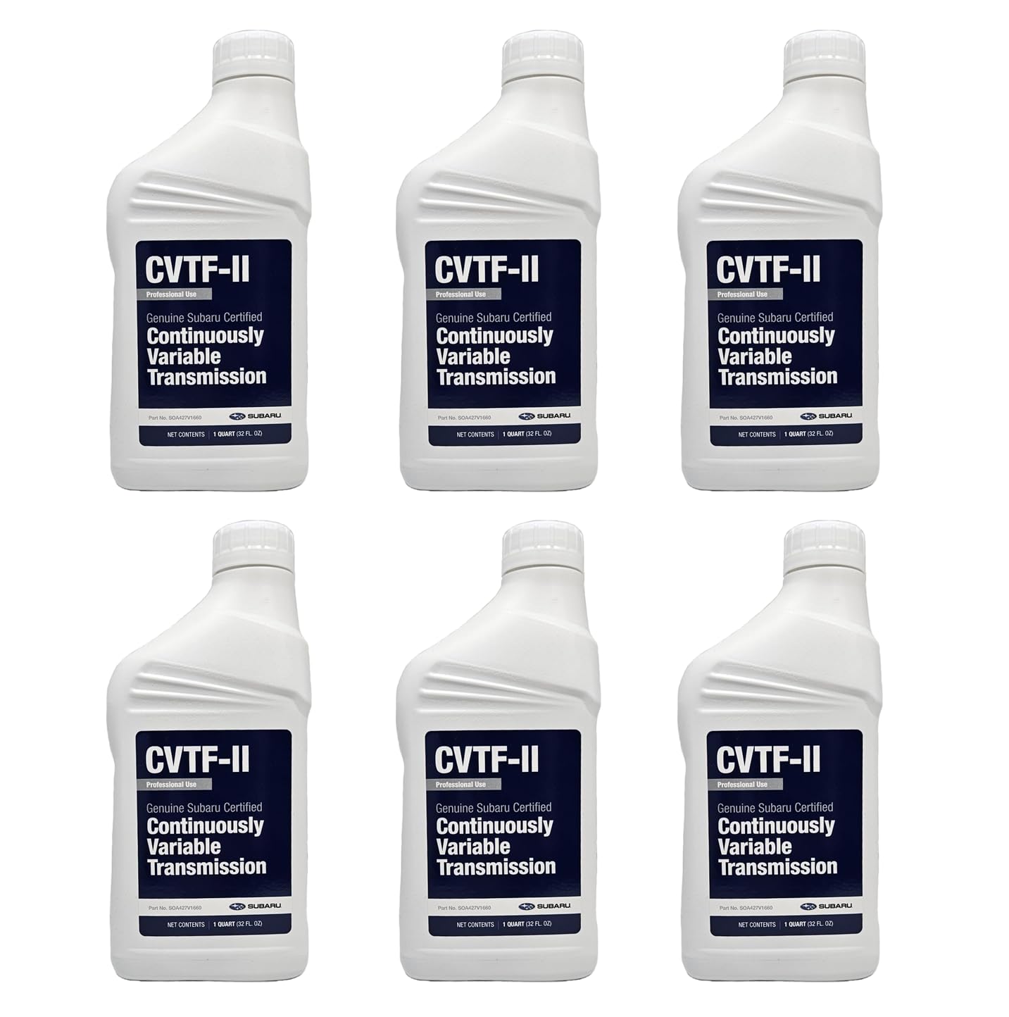 Subaru Crosstrek Legacy Outback Forester Impreza CVTF-II Automatic Transmission Fluid (6 Quarts) - SOA427V1660 - Genuine OEM