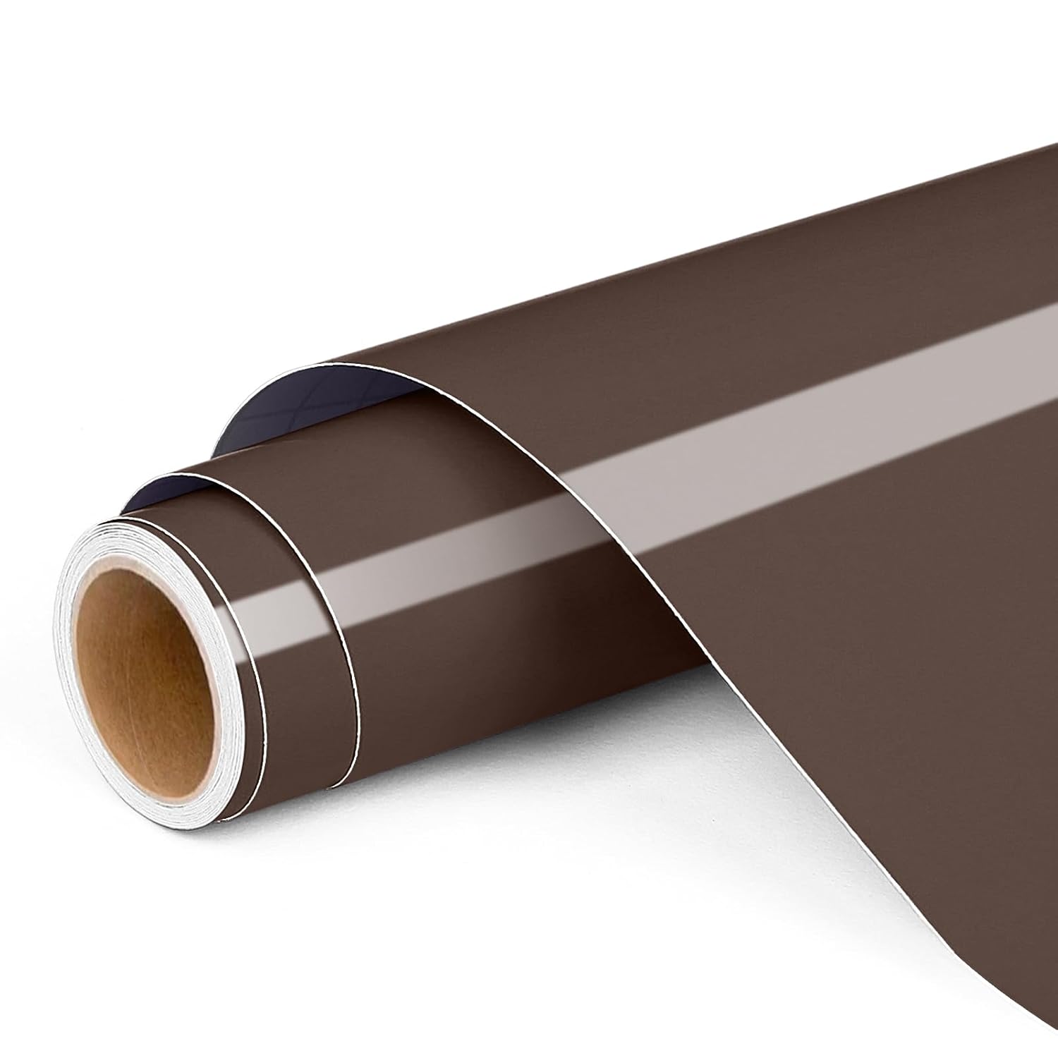 Permanent Vinyl for Cricut, 12" x4ft Brown Self Adhesive Vinyl Roll for Cricut and Silhouette Cameo, Red Vinyl for Party Decoration, Window Stickers, Home Decor