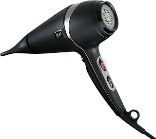 ghd Air Hair Dryer — 1600w Professional Blow Dryer, Salon Strength Motor, Concentrator Nozzle, Adjustable Temperature Setting, and Ionic Technology for Super-Fast Drying — Black