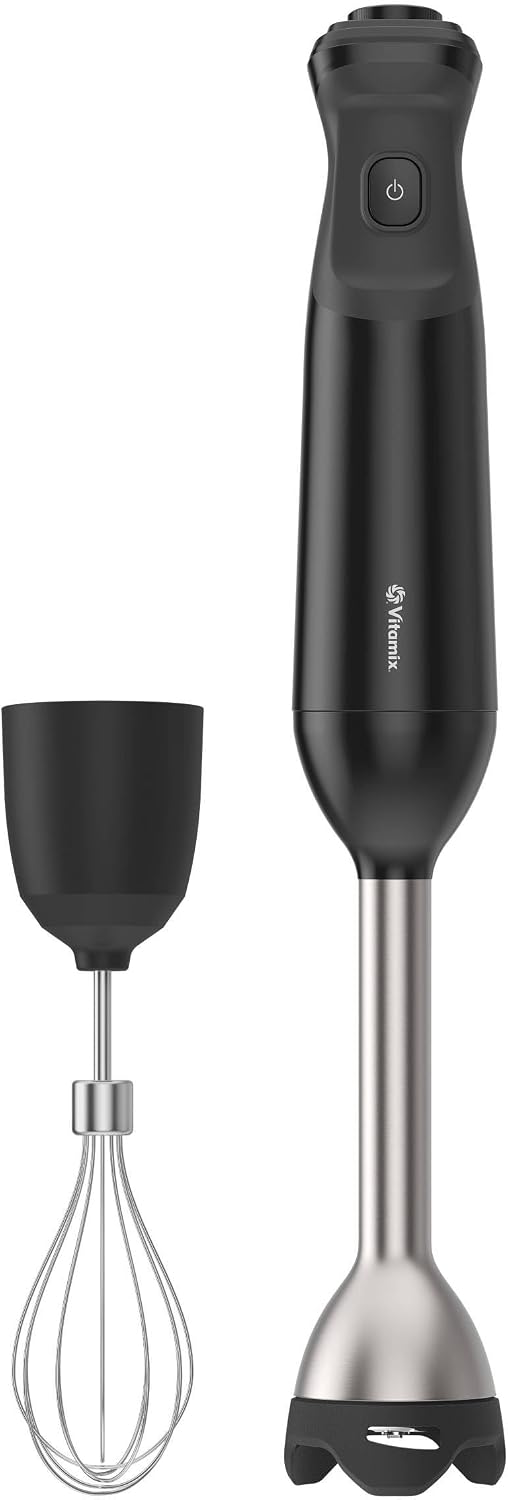 Vitamix 2-Speed Immersion Blender + Whisk Attachment, 350-Watt Motor, Black