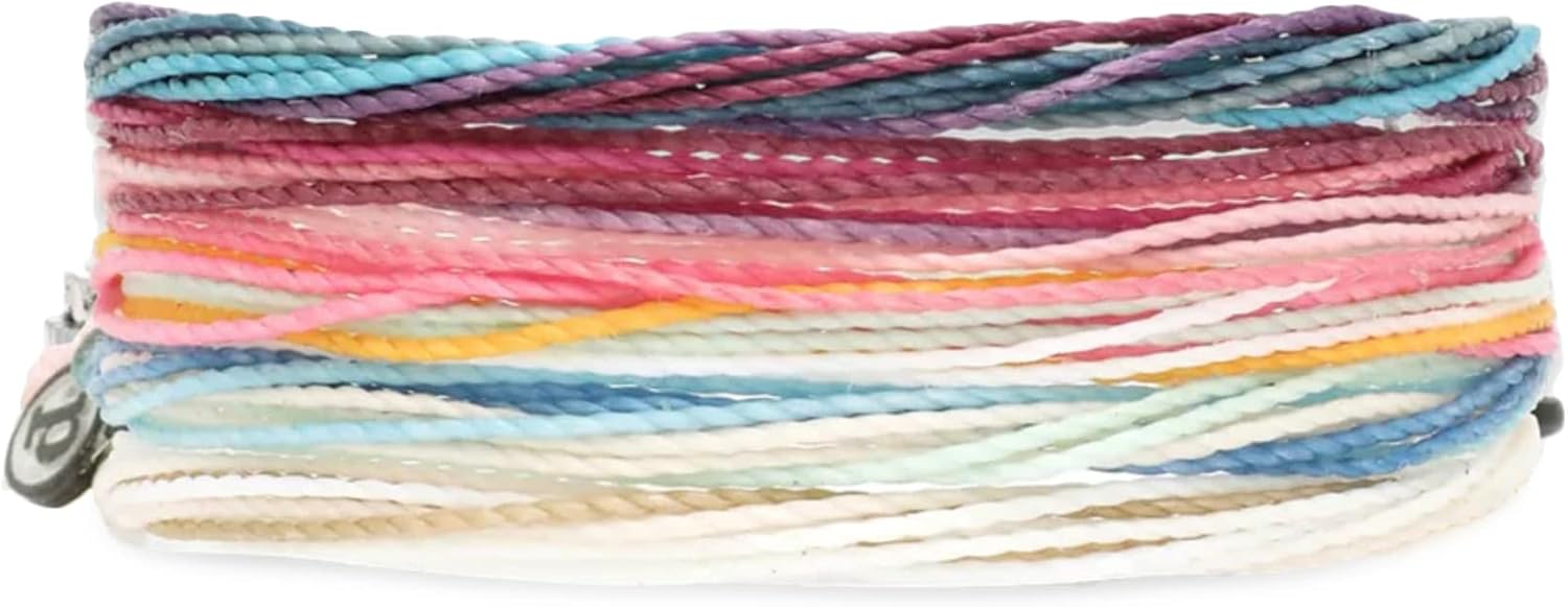 Pura Vida Bracelets Pack Spring Daze Friendship Bracelet Pack - Set of 5 Stackable Bracelets for Women, Beach Bracelet & Accessoriess - 5 String Bracelets