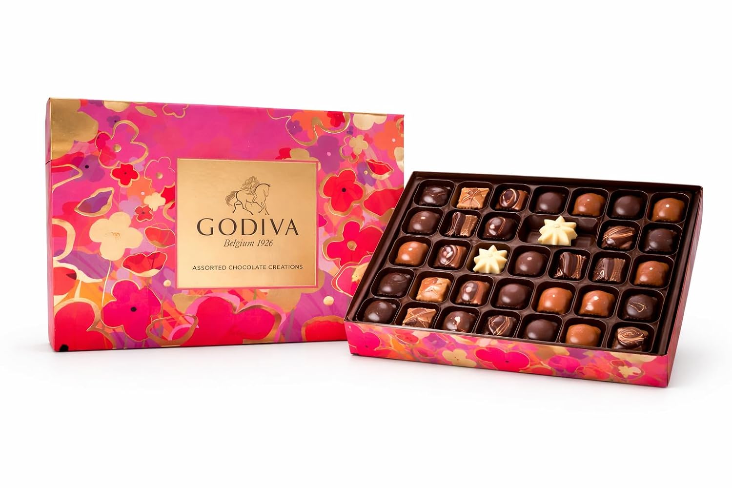 Godiva Assorted Chocolate Creations Spring Box 27 Pieces