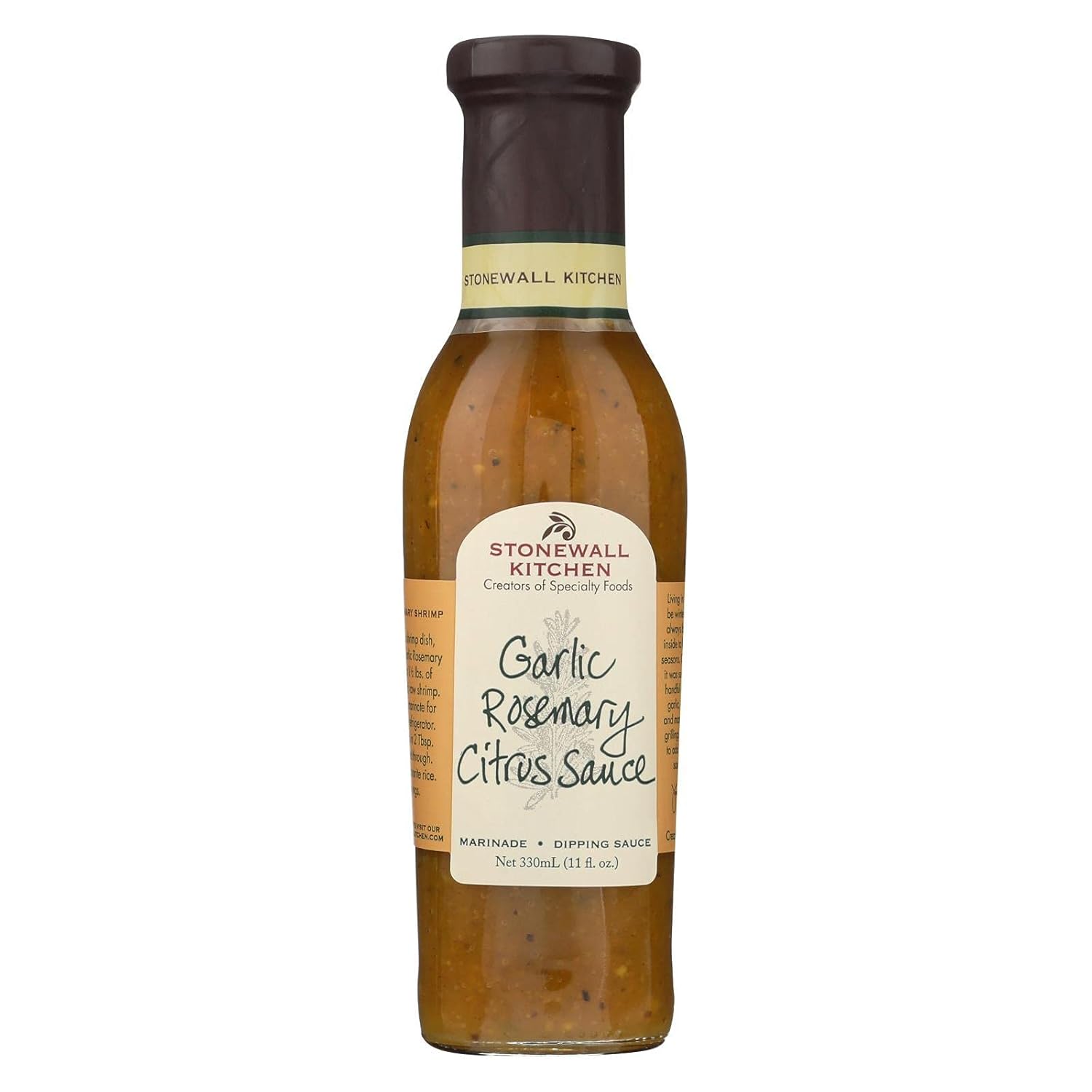 Stonewall Kitchens Garlic Rosemary Citrus Sauce 11-Ounce Jars (Pack of 6)