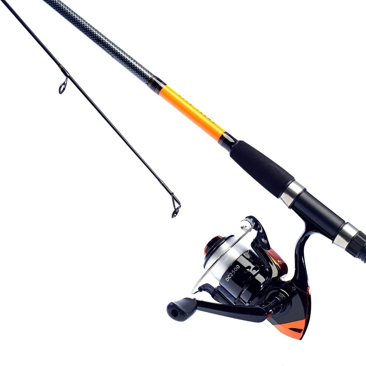 DAIWA Sensor Fishing Combo - 8ft Rod & Sensor 2500 Reel - Loaded with Mono - SES802MHS/2500, Black