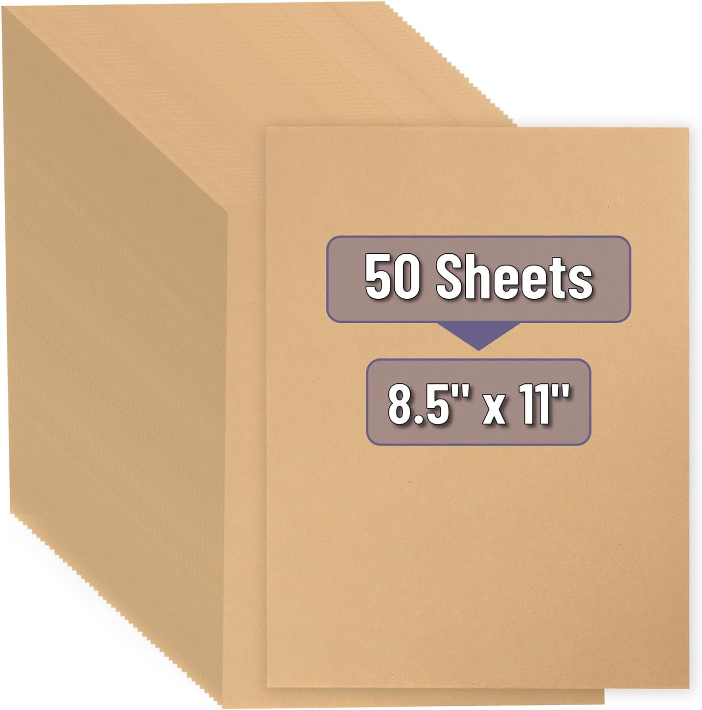 Mr. Pen- Kraft Paper Sheets, 50 Pack, 8.5 x 11", Kraft Paper, Brown Craft Paper, Craft Paper Sheets, Brown Printer Paper, Kraft Stationary Paper