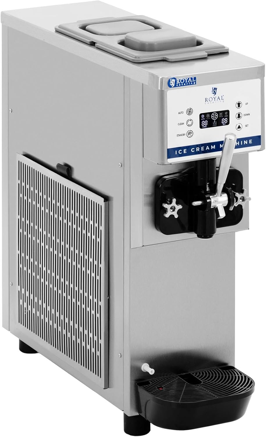 Royal Catering RCSI-16A Soft Serve Ice Cream Machine - 800 W - 6.5 l/h - LED - Royal Catering Frozen yoghurt machine Soft ice cream machine Soft serve machine Soft ice cream maker