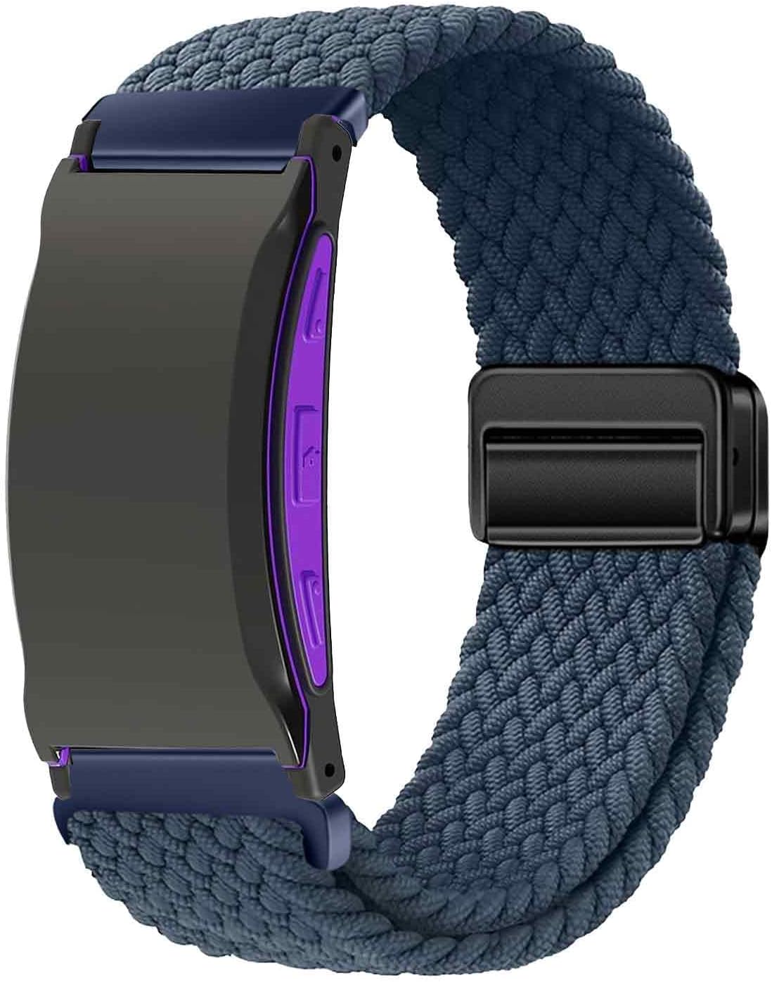 Replacement Braided Strap Compatible with Pavlok Shock Clock 3 Band, Adjustable & Breathable Woven Nylon 22mm Bands
