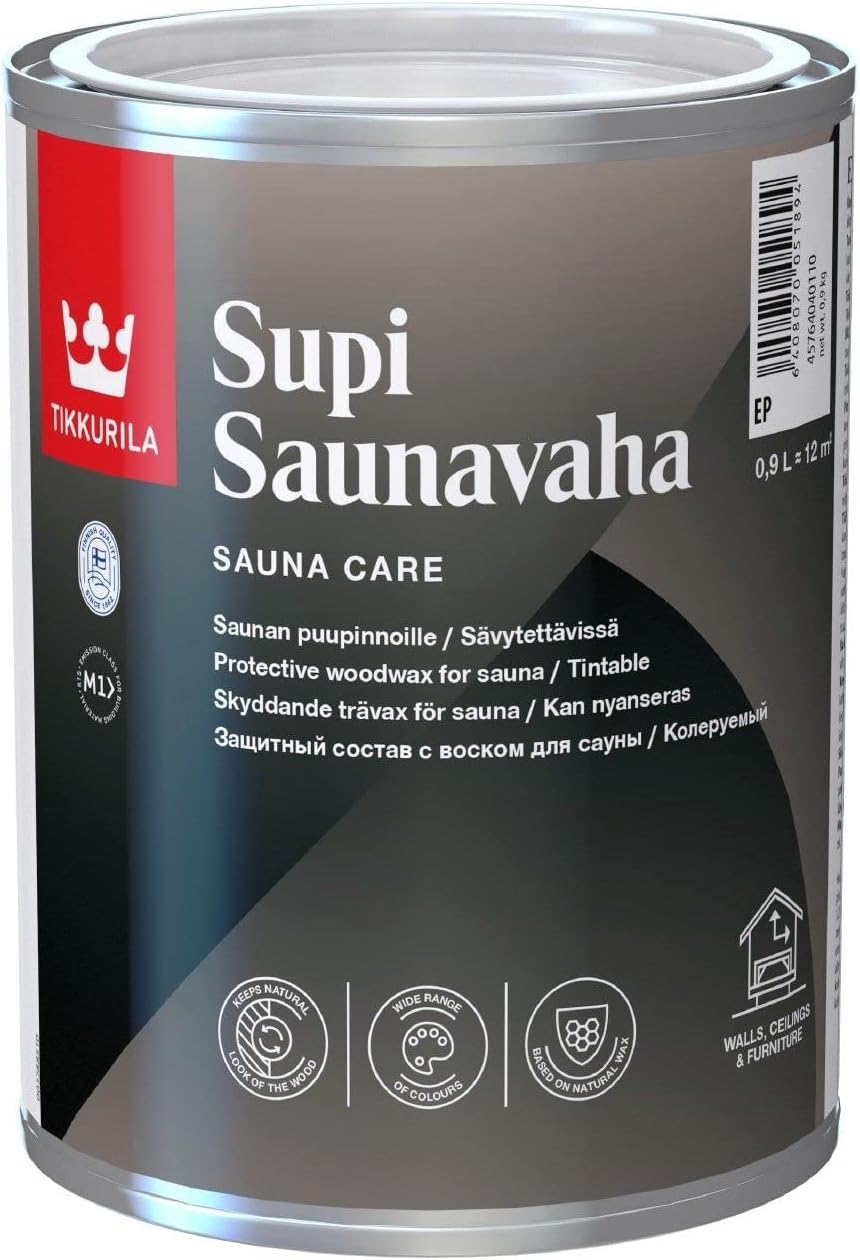 TIKKURILA Sauna Wax SUPI 900 ml | Transparent