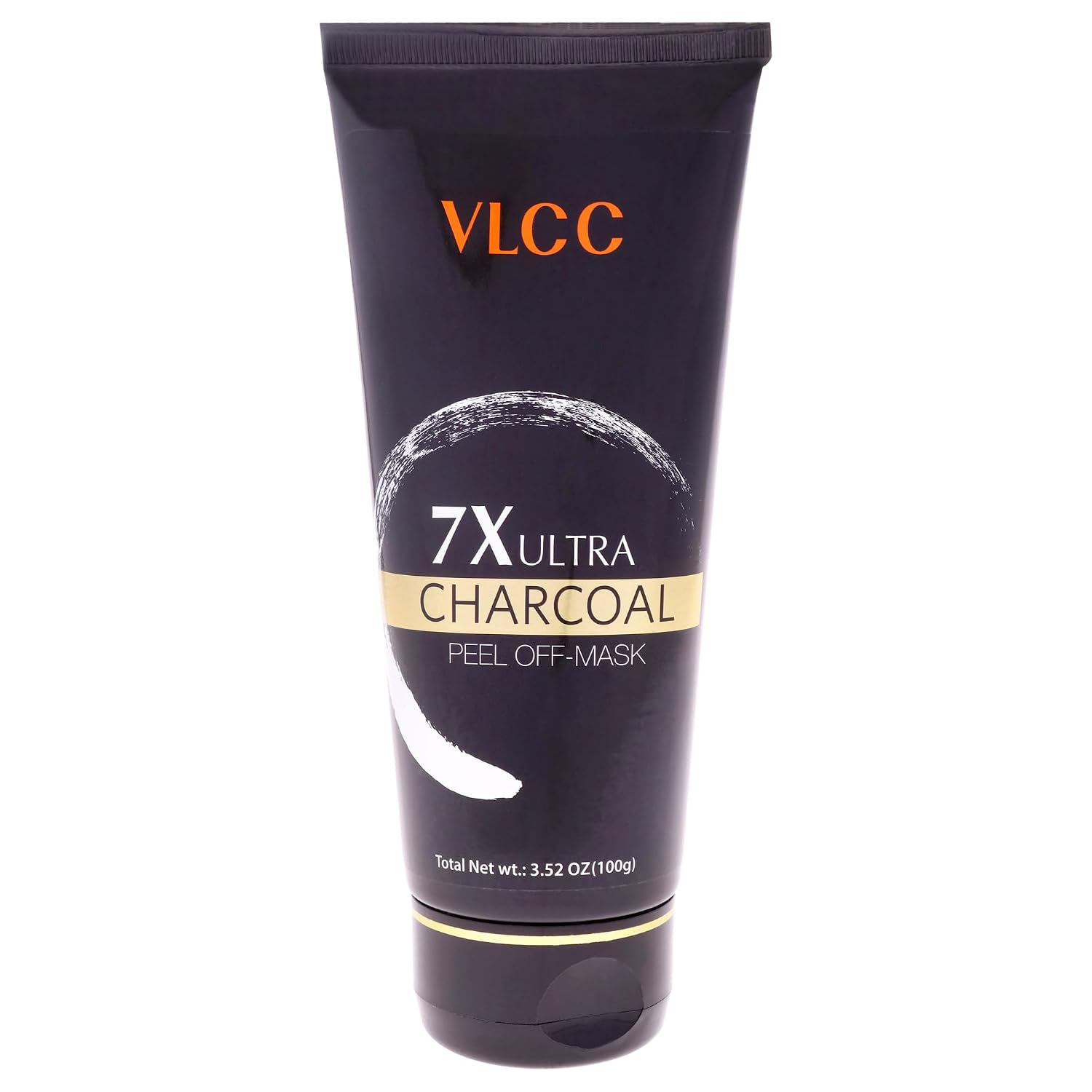 VLCC 7X Ultra Charcoal Peel Off Mask - Deeply Cleanses with Salicylic Acid, Vitamin E, and Rosewater - Face Mask for Pores and Blackheads - 3.52 oz