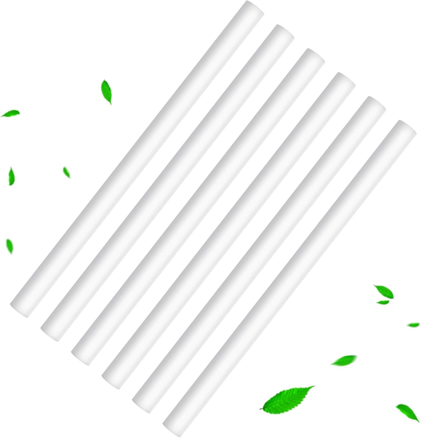 Mudder 24 Pieces Humidifier Sticks Filter Refill Mini Air Diffuser Pure Cotton Wicks Refill Humidifiers Filter Sticks Wicks for Small Portable Humidifier Diffuser in Office Bedroom Home(5.35 Inches)