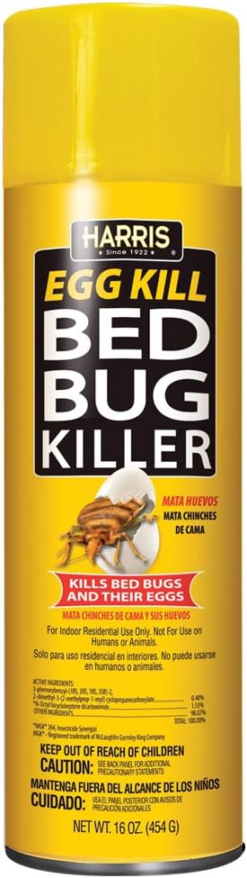 Harris Bed Bug and Egg Killer, 16oz Aerosol Spray