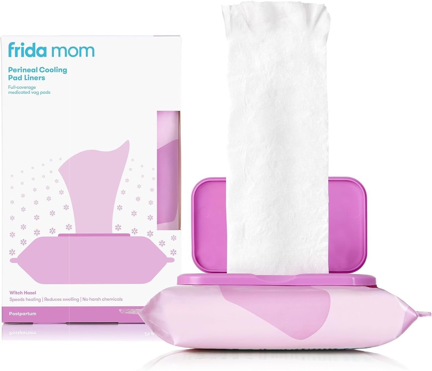 Frida Mom Perineal Witch Hazel Cooling Postpartum Pad Liners, Pack of 24