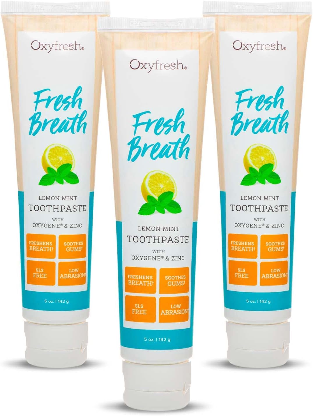Oxyfresh Premium Lemon Mint, Fresh Breath Toothpaste – Essential Oils