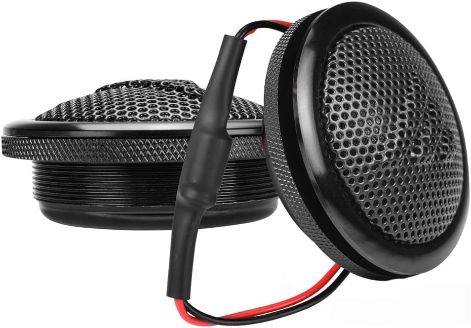 PRV AUDIO Soft Dome Tweeters 240 Watts 4 Ohm TW150SD-4 with Built-in Crossover, 32 mm Silk Dome, Neodymium Magnet for Car Audio and Motorcycle Systems Easy Flush Mount (Pair)