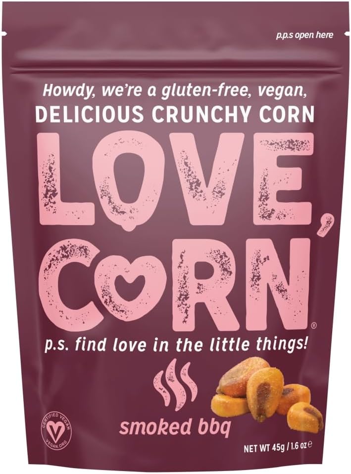 Love Corn Smoked BBQ Delicious Crunchy Corn, 45g