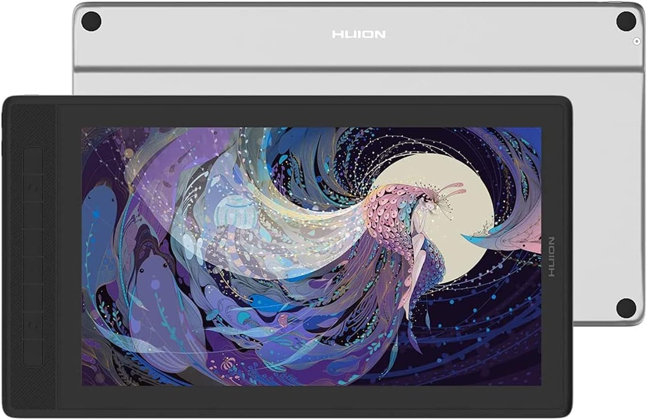 HUION Kamvas Pro 16 2.5K QHD Graphics Drawing Tablet with Screen, 145% sRGB and Full Lamination Pen Display with Battery-Free Pen, Compatible with Windows, Mac & Android