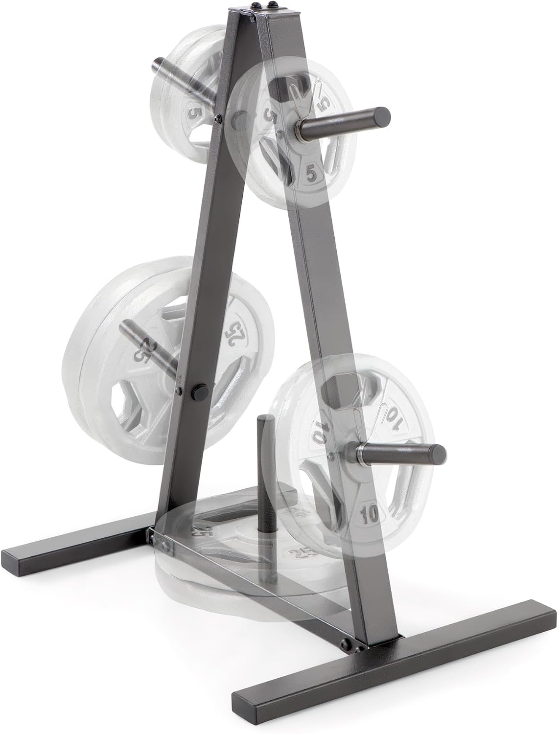 Marcy Standard Weight Plate Tree for 1-Inch Plates for Home Gym, 300 lb. Max. Capacity PT-5733