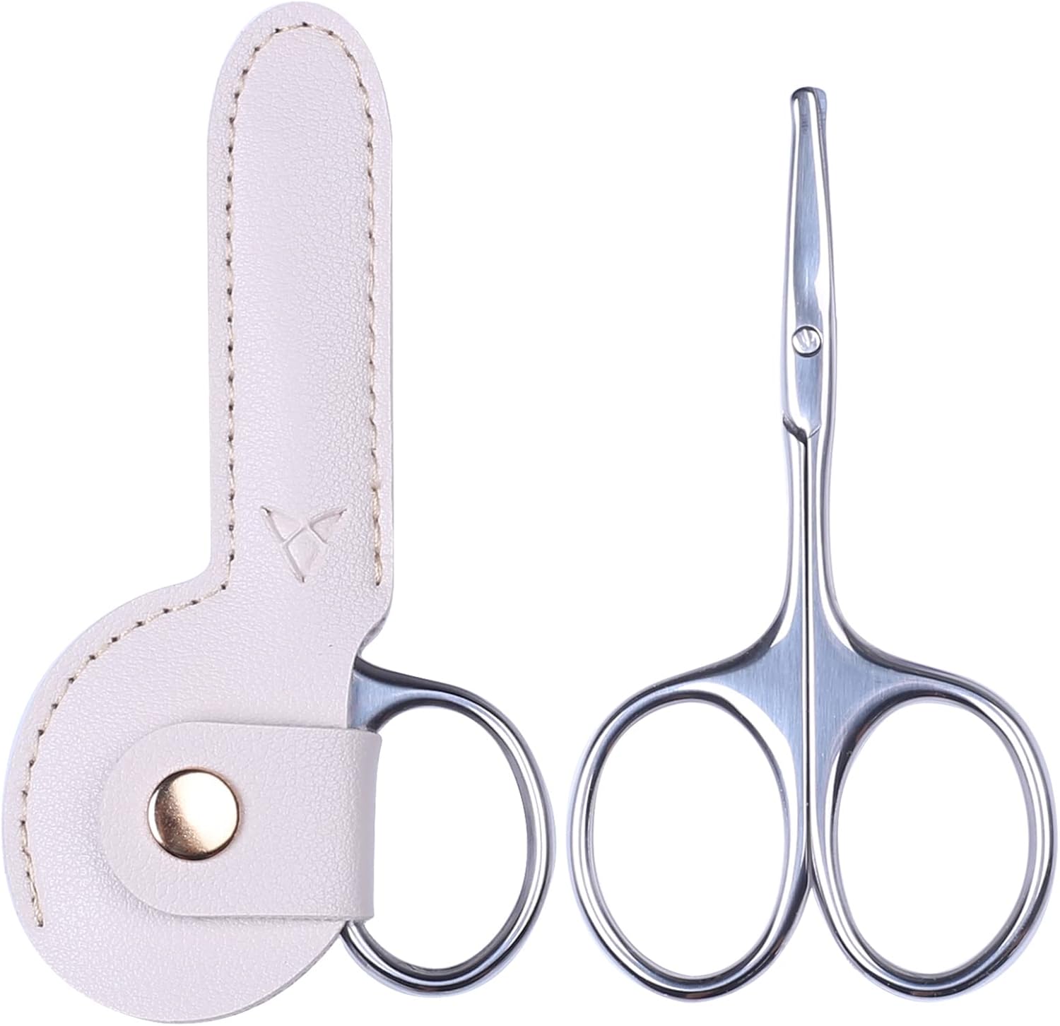 3.75" Round Tip Safe Mini Pubic Hair Scissors For Women, Small Personal Beauty Vaginial Grooming Trimming Bikini Scissors (Pink)
