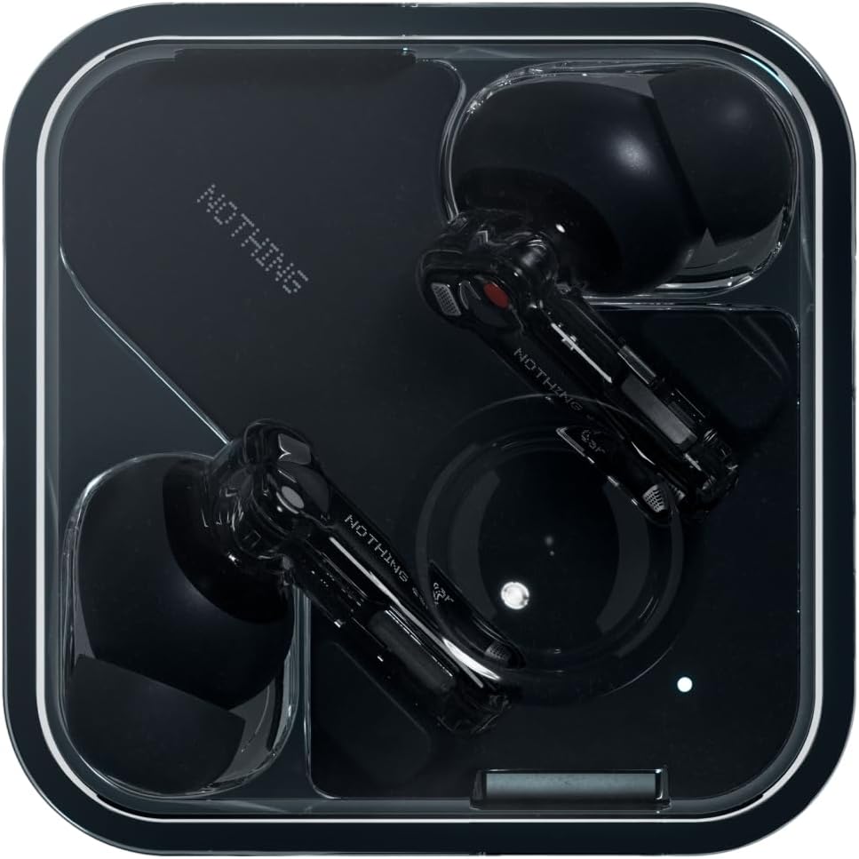 Nothing Ear Wireless Earbuds with ChatGPT Integration, Smart ANC, Hi-Res Audio with LDAC & LHDC, 11mm Dynamic Bass Boost, 40.5H Playtime, 6 Mics for Calls Headphones, Wireless Charging Black