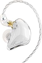 BASN Bmaster Triple Drivers in Ear Monitor Headphone with Two Detachable Cables Fit in Ear Suitable for Audio Engineer, Musician (White)