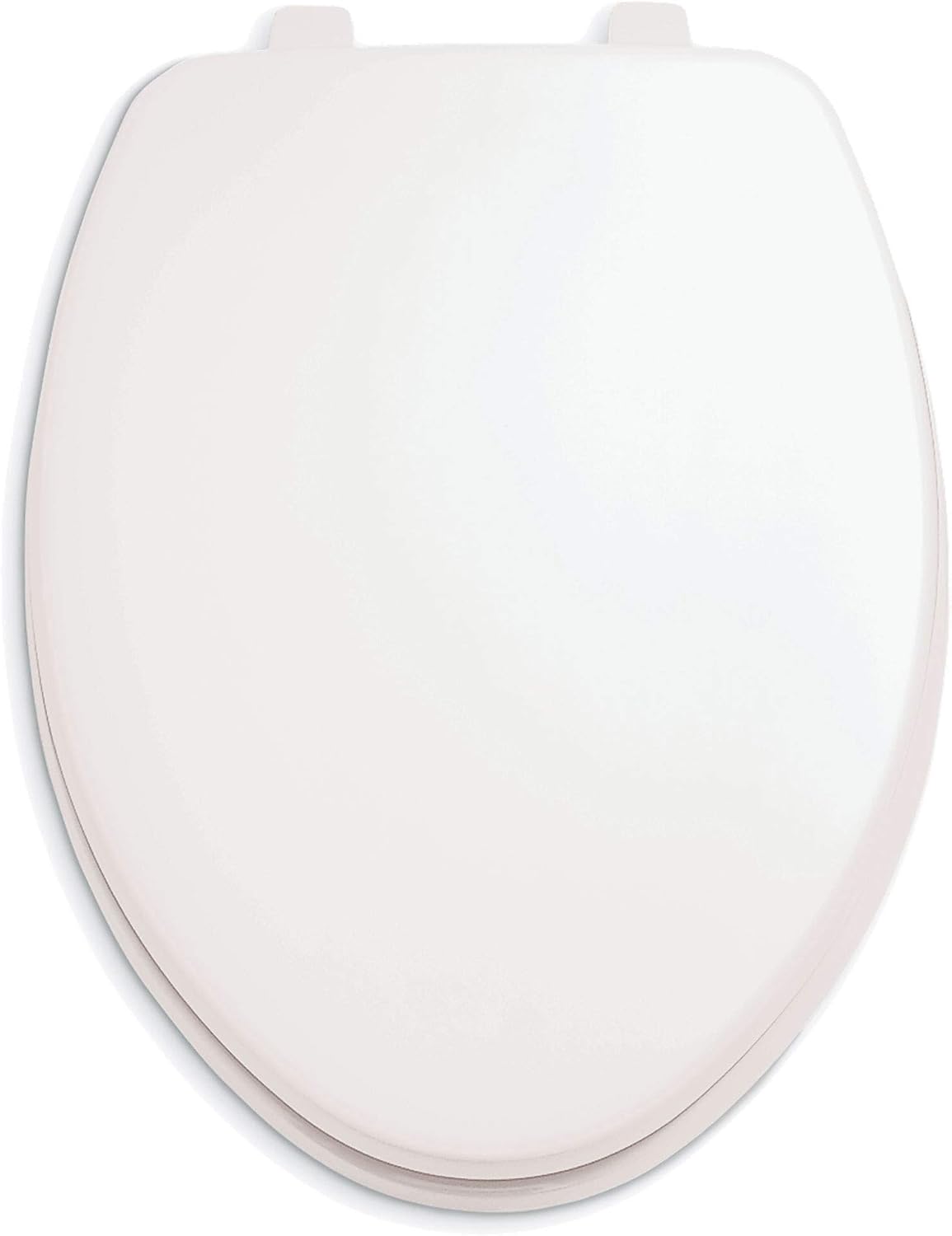 American Standard Laurel Elongated Toilet Seat, Molded Wood, White | Wood Toilet Seat: Includes Color Matched Hinges & Mounting Hardware, High-Gloss Finish, Fits Elongated Bowls| 5311012.020