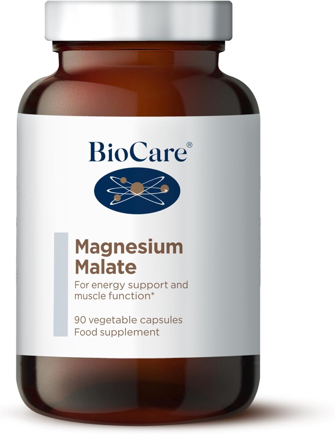 BioCare Magnesium Malate | Provides A Complex of Malic Acid and Magnesium for Energy Support and Muscle Function | Suitable for Vegetarians and Vegans - 90 Capsules