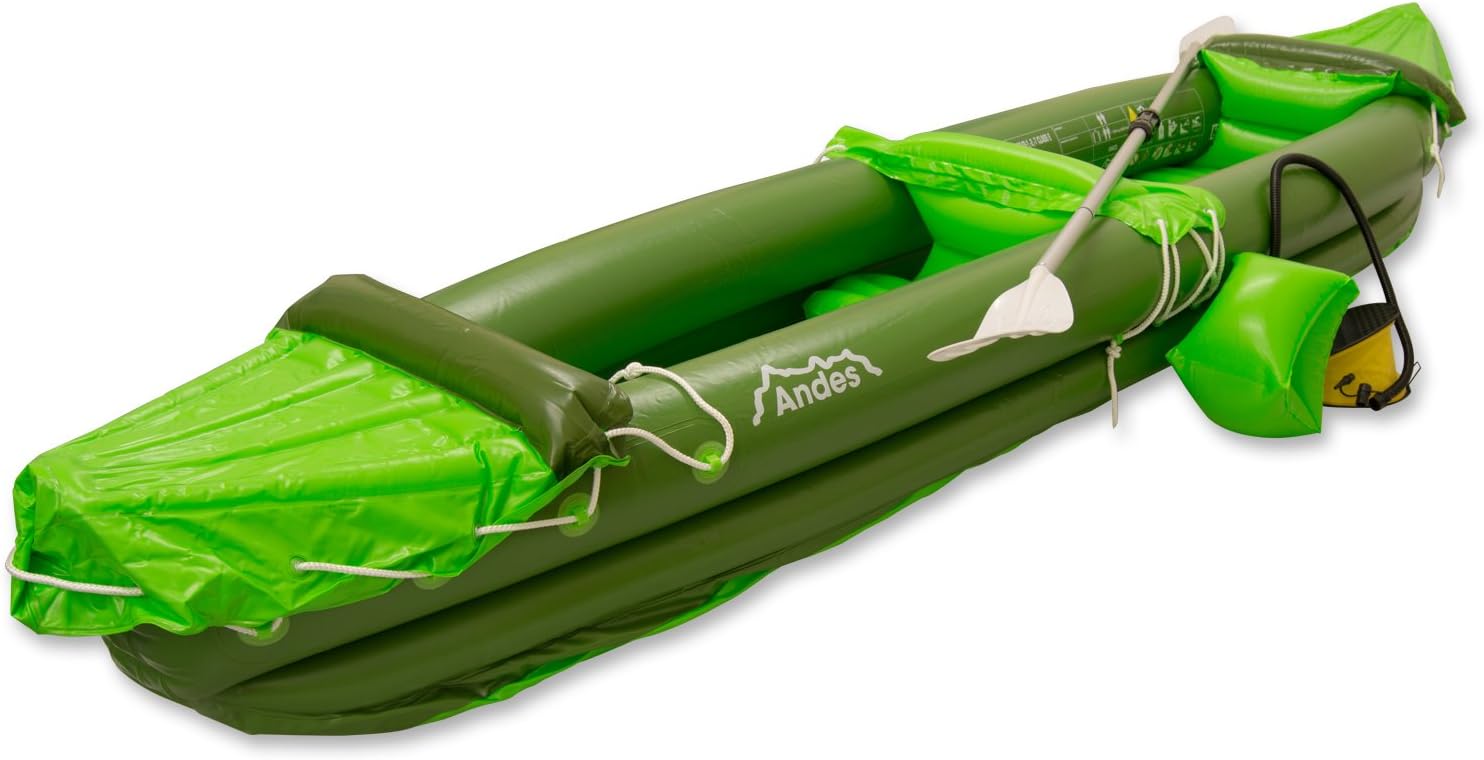 Andes Inflatable/Blow Up Two Person Kayak/Canoe With Paddle Water Sports