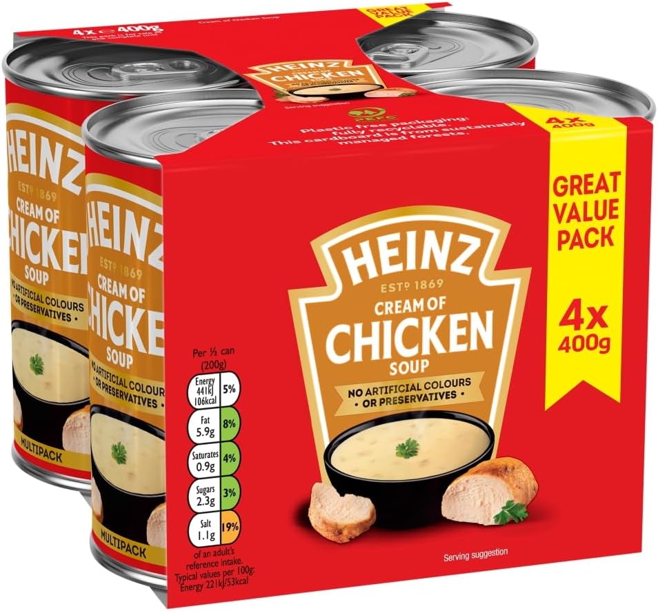 Heinz Classic Cream of Chicken Soup 4 x 400 g