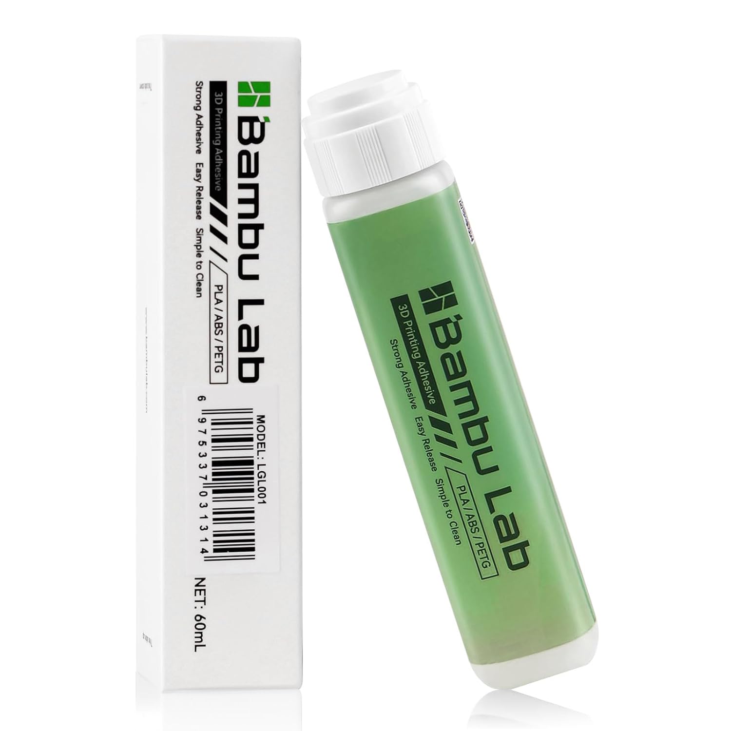 Build Plate Glue for Bambu Lab, 3D Printer Adhesive Strong Grip Reduce Warping for A1/A1 Mini/P1/X1/P2S 3D Printer PLA/ABS/PETG/PC/PA/TPU Filament 60ml
