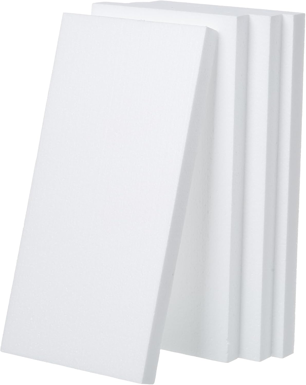 Crafare 4 Pack Craft Foam Blocks 14x7x1in Styrofoam Sheets for Art Projects | For school, sculpt, floral, model. These rectangular polystyrene bricks cut easily.