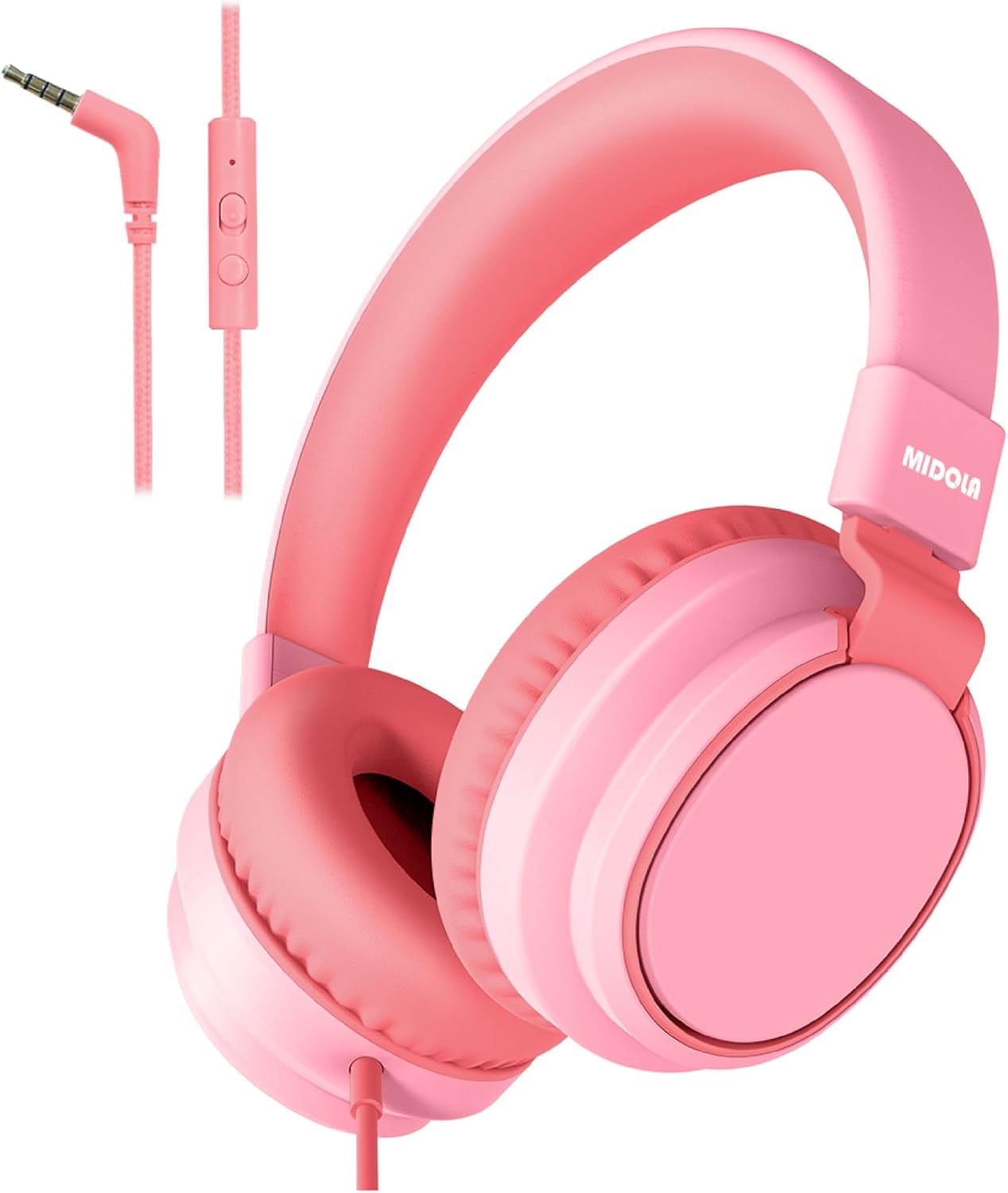 Wired Kids Headphones for School with Cord Mic,Safe Volume Limit 85/94dB