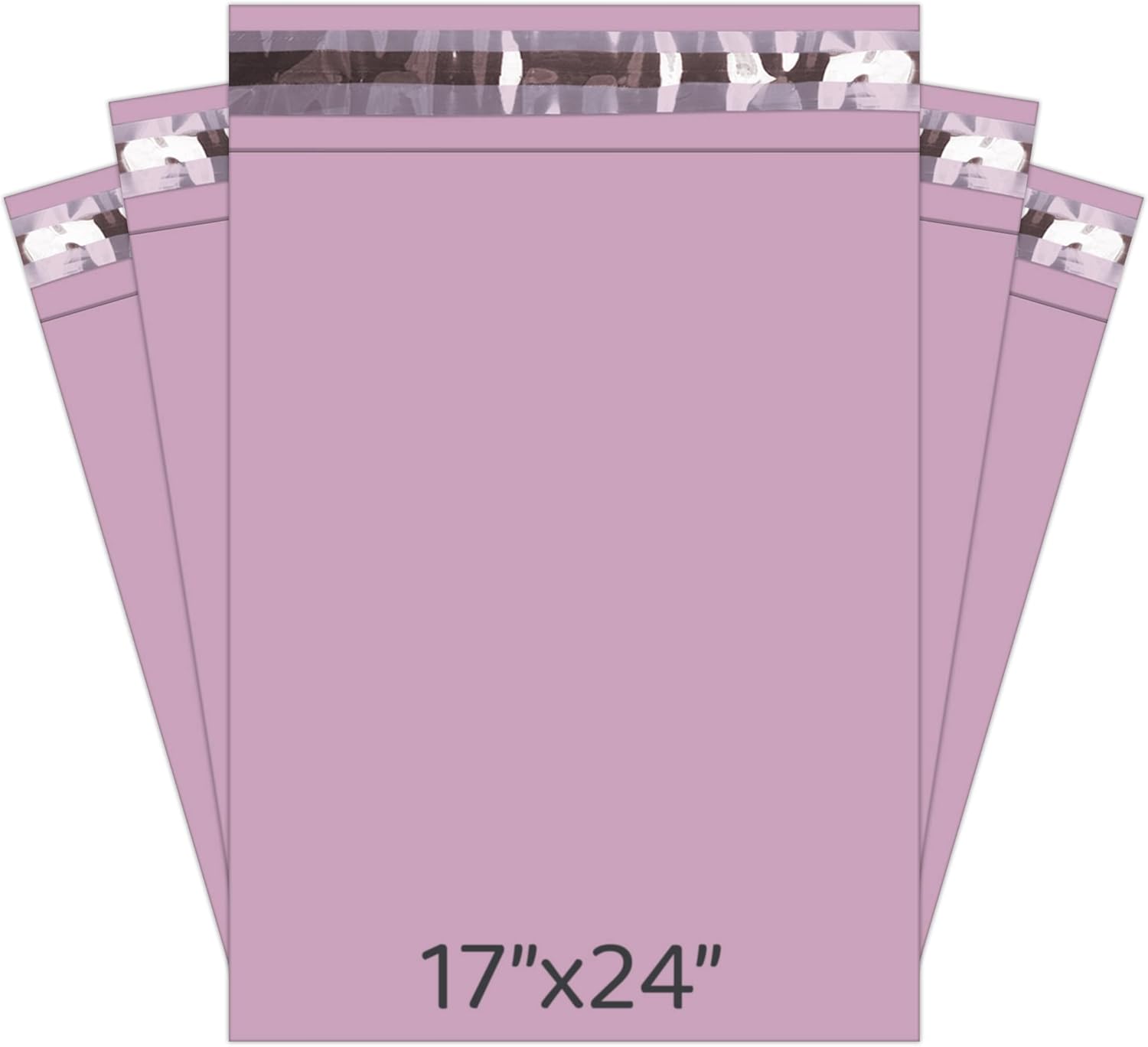YUNJU Mailing Bags, Strong Large Pink Mailing Postal Postage Bags 17 x 24 Packaging Mailers [Use in Parcel, Delivery, Shipping, Mail, Package] [432mm x 610mm] 20 Pack