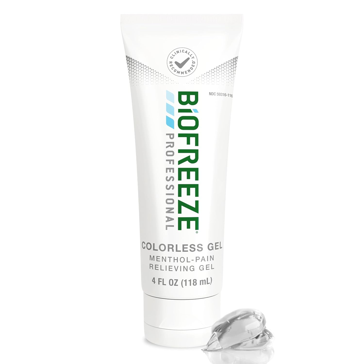 Biofreeze Professional Pain Relief Gel, Colorless Menthol Gel, 4 FL OZ