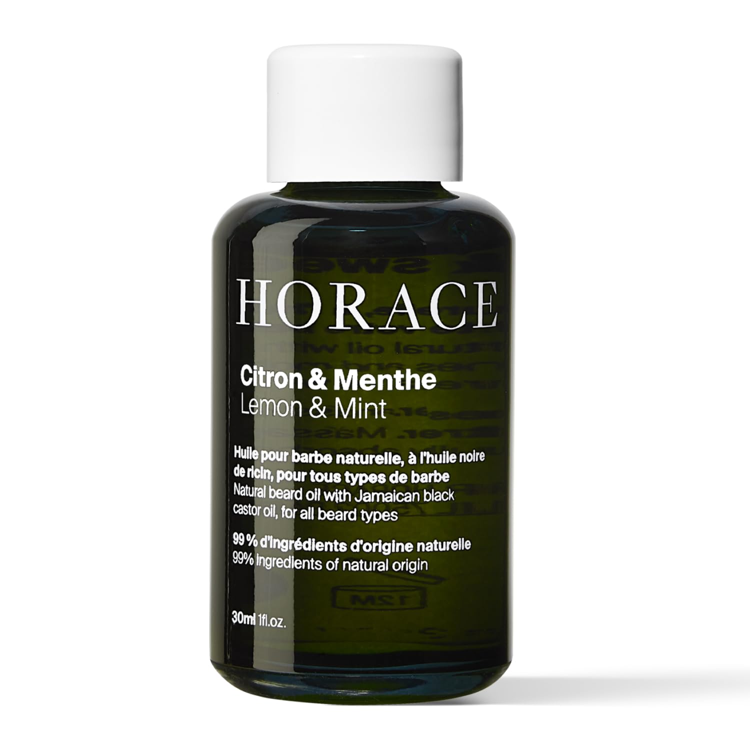 HORACE Lemon & Mint Beard Oil for Men - Conditioner with Argan Oil - Gentle Beard Care for All Skin Types - Citrus, Aromatic Scent, 1 fl.oz