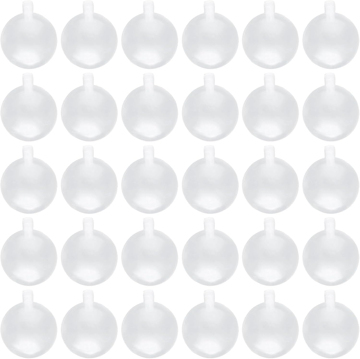 EUPSIIU 30 Pcs Squeakers, 30mm Noise Maker Replacement, Pet Baby Toys, Squeakers Toy Fit Repair, Rattle Balls Squeaky Whistles for Sewing Insert (Clear)